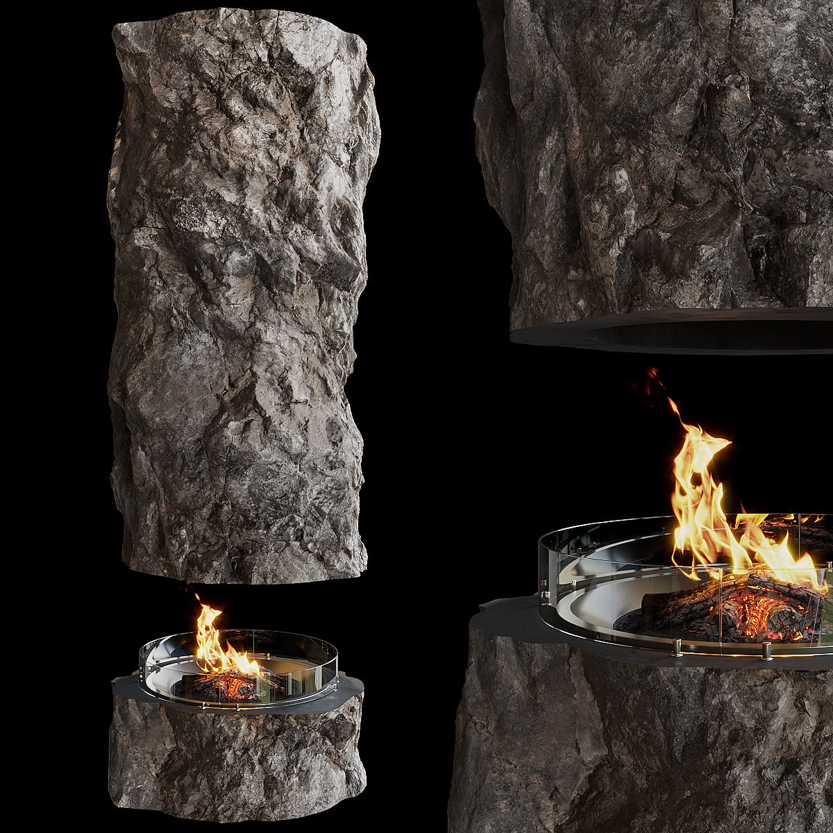 Fireplace décor LC0249 thumbnail 2