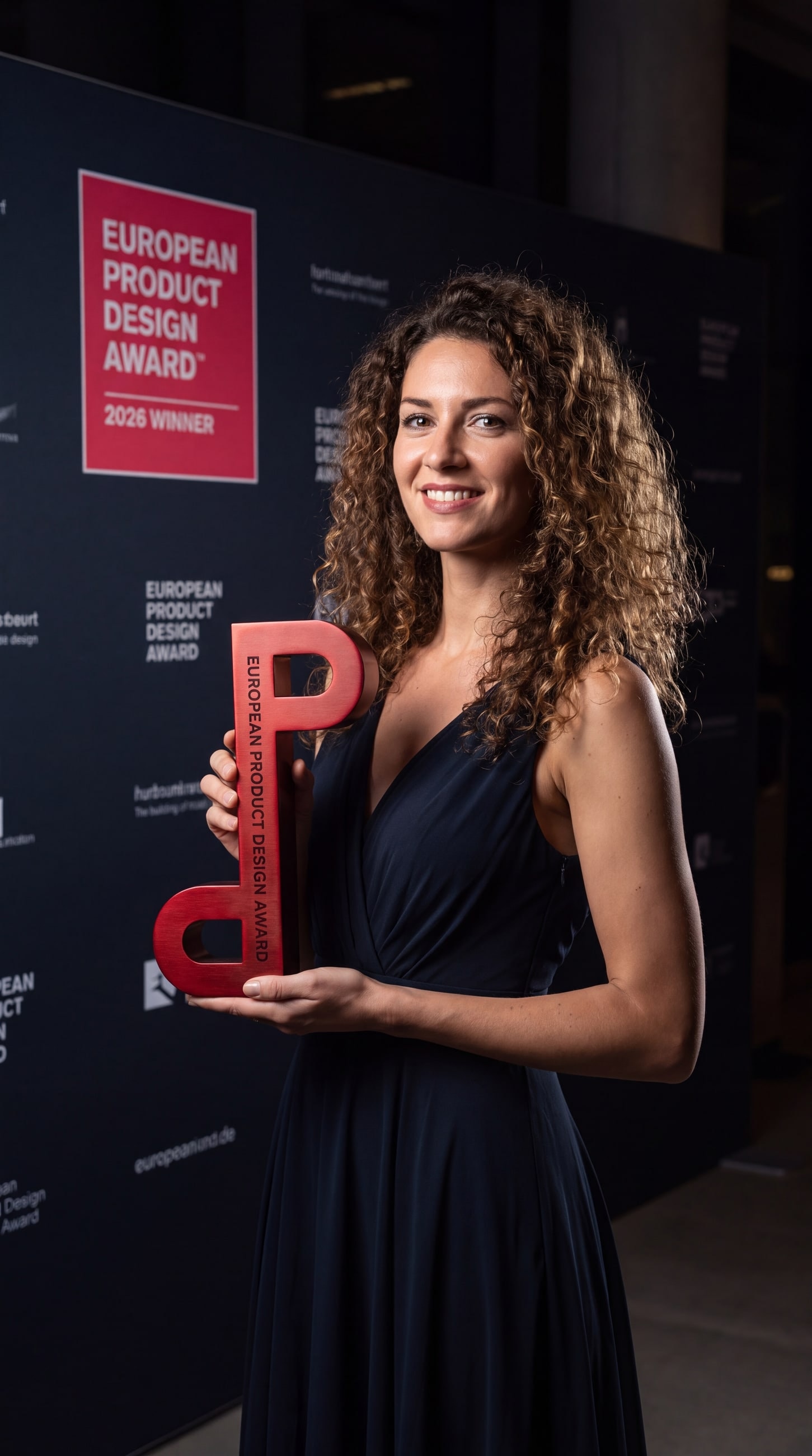 Cúp European Product Design Award 2026 tại lễ trao giải